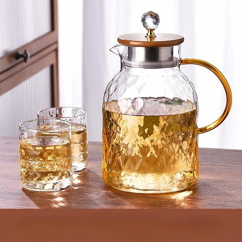 1,5 л прозрачный боросиликатный стеклянный чайник термостойкий большой прозрачный чайник цветочный чайный набор пуэр чайник чашка офисный домашний инструмент