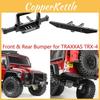 Cnc Aluminum Front Rear Winch Bumper Set For 1/10 Rc Crawler Traxxas Trx-4