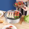 Round Charcoals BBQ Stove Stainless Steel Barbecue Grills Portable Detachable Korean Bbq Rack Holder For Camping Picnic