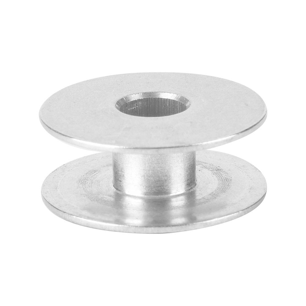 100pcs Aluminum Bobbins Empty Spool for Flat Sewing Machine Parts