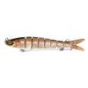10cm Multi-Jointed Hard Fishing Lure Bass Pike Perch Long Casting Sinking Artificial Bait ABS Material