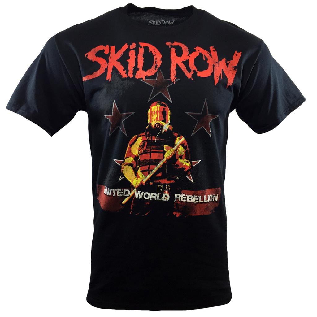 Mens T Shirt "SKID ROW " Metal Rock Band Music s Graphic Logo Tour Black NEW