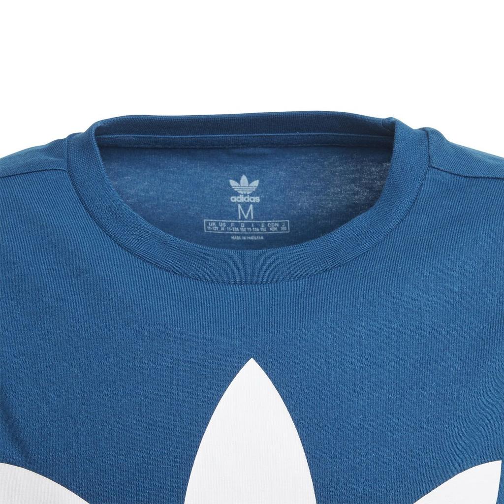 adidas Оригинальная футболка TREFOIL TEE Синяя Подростковая DV2906