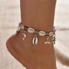 Hand Woven Beach Ankle Chains Starfish Ankle  Accessories Fashion Shell Shaped Anklets  Man
