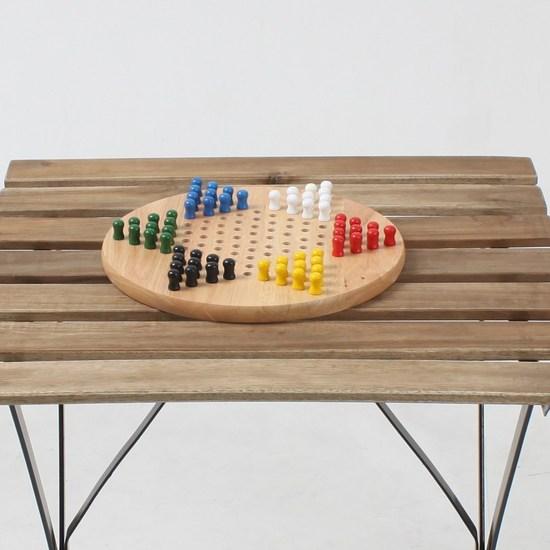 Player the Game Wooden Chinese Checkers Diamond Board Game, Popular Korean Game