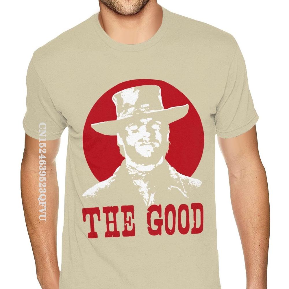 Геометрический The Good The Bad And The Ugly Клинт Иствуд Футболки Футболка Мужская Графическая Черные Футболки Рубашка