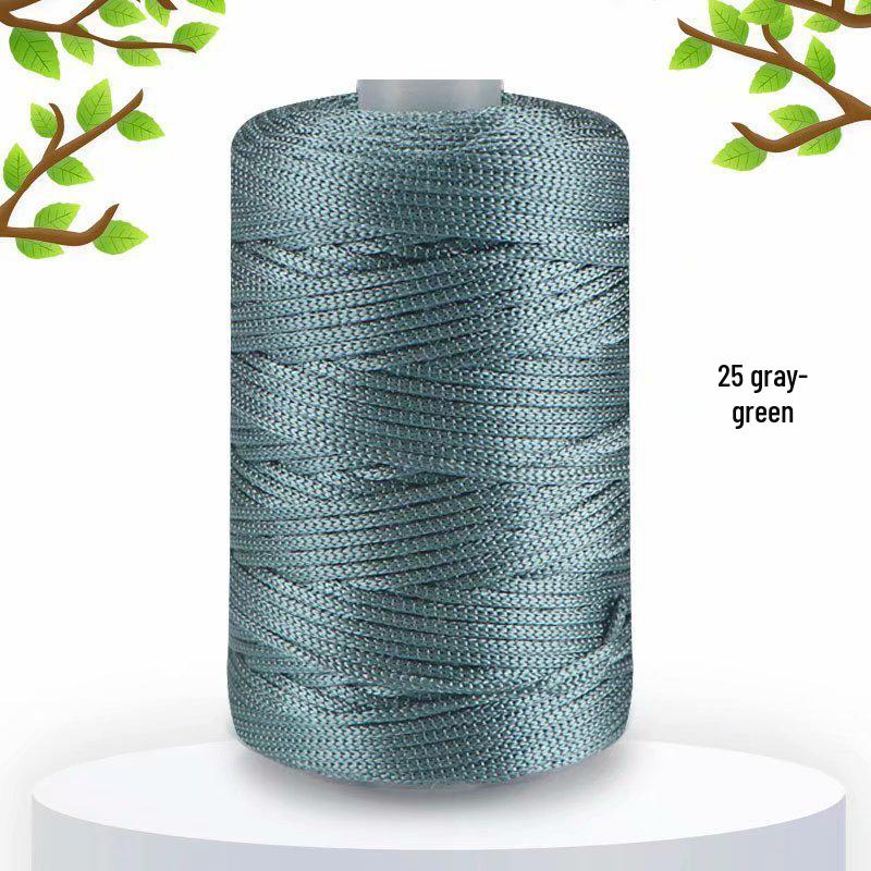 125 г Легкая Ледяная Шелковая Льняная Пряжа для Летних Шляп, Средней Тонкости Вязания, Сумок DIY, Подушек и Блестящая Полая Пряжа