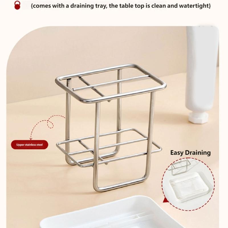 Toothbrush And Toothpaste Stand With Quick Drying Designs For Keeping Bathroom Clean And Tidying