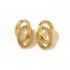Yingtai 18k Gold Vacuum-Plated, Non-Fading Stainless & Titanium Steel Earrings - European & American Fashion Style for Women