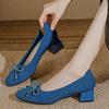 Knit Slip On Pumps Bow Shoes Women Mesh Loafers Stretch Ballet Shallow Dress Shoes Moccasins Comfort Ballet Work Shoes 2025