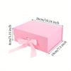 2pcs,26*19*8cm,10.24*7.5*3.15 Inches,Gift Box with Lid,with Ribbon and Magnetic Seal,Thickened White Cardboard,Hard Box with Flap,Folding Box