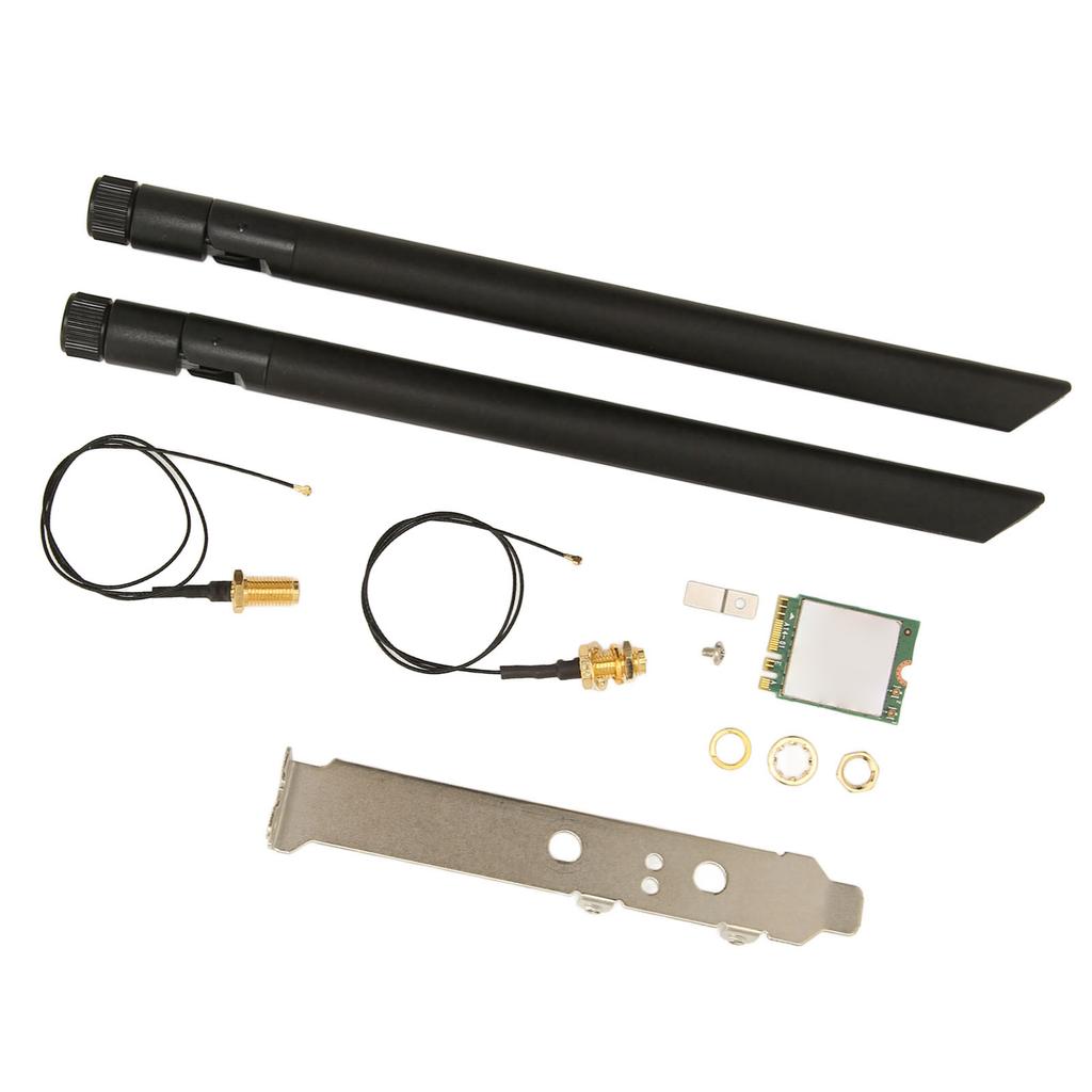 Беспроводная карта WIFI6E 5374M Гигабитная 5G Двухдиапазонная Интерфейс NGFF M2 Сетевая карта с кабелем для подключения антенны Одинарная