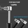 Bicycle Pump Portable Mountain MTB Road Bike Hand Air Pump Tire Inflator Schrader Presta Valve Cycling Pump 120PSI Lightweight