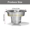 L8RE Stainless Steel Transform Espresso Coffee Tool Capsules Adapter Holder Filter for Espresso Vertuoline GCA1 Machine