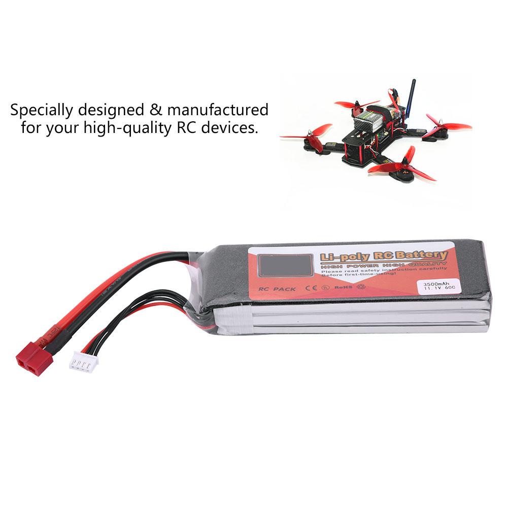 ZOP POWER 3S 11.1V 3500mAh 60C LiPo аккумулятор с T-образным разъемом (3500 мАч 60C)