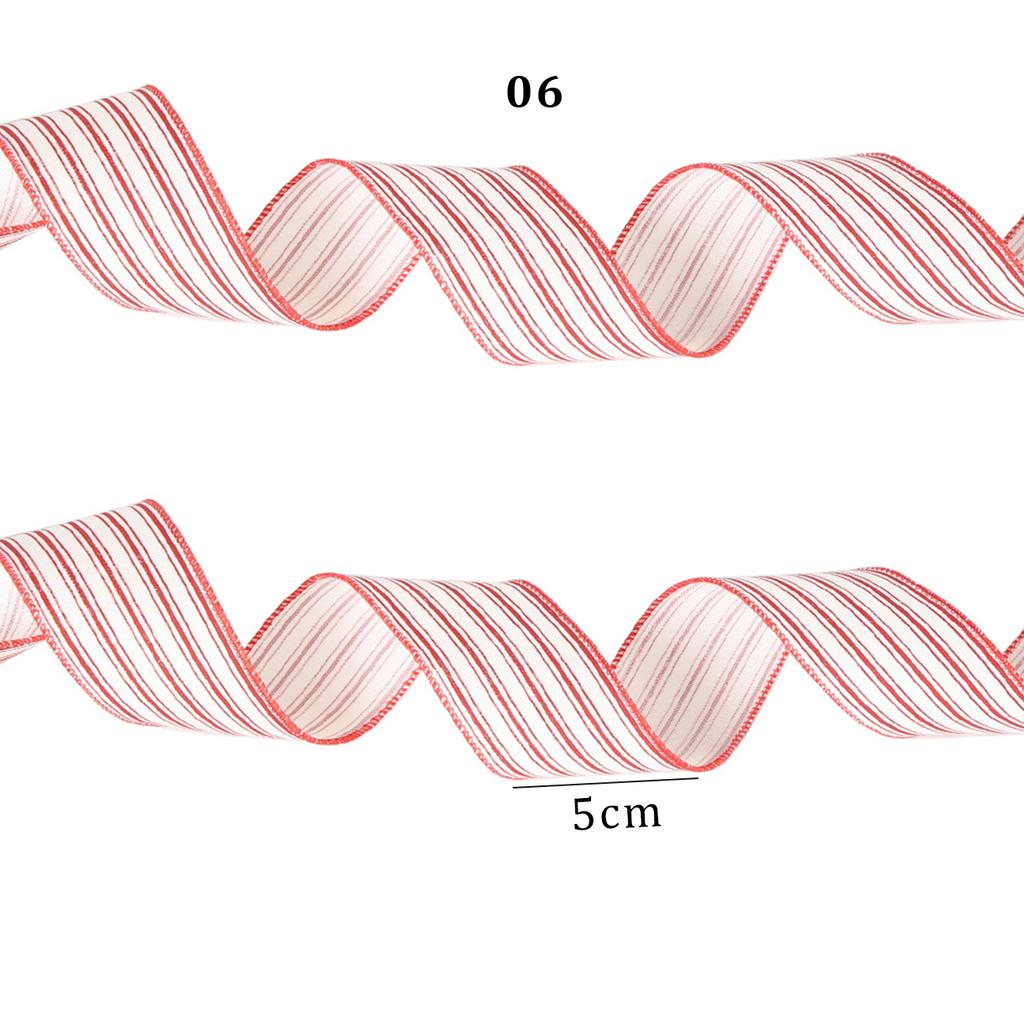 2M Принт Лося Классическая Лента Из Ткани Спираль Подарочная Упаковка Проволочный Край Рождественский Бантик для Поделок Рождественская Елка