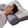Эргономичная контурная подушка для облегчения боли в шее и плечах, ортопедическая подушка для глубокого сна и легкого сна, подушки для поддержки шейного отдела шеи, мягкие лоскутные узоры (серый)