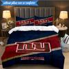 New York Giants Logo 3pcs Bedding,Including 1pc Duvet Cover And 2pcs Pillowcases Perfect for Christmas,Ideal for Bedroom, Dormitory