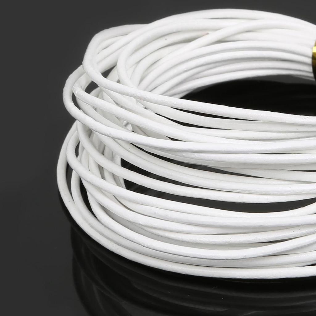 Натуральная круглая кожаная нить для изготовления браслетов, ювелирных изделий, DIY, шнур, шнур