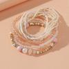 10 шт./компл. стекируемые богемские браслеты из бусин жемчужный браслет набор для женщин и девочек