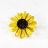Сплав Модные украшения Красивая брошь в винтажном стиле Цветок маргаритки Желтая брошь-подсолнух Эмаль