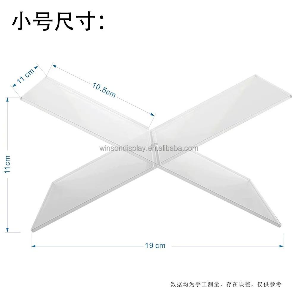 Clear Acrylic Open Book Display Stand Reading Holder Easy Assembly Thickness Customizable Size Environmentally