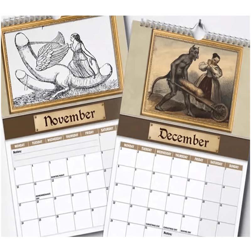 2025 Inventory Calendar, Thick Paper, To-Do List And Notes, Planning Organizing Wall Calendar for Thanksgiving and Christmas Gifts, Inventory Schedule