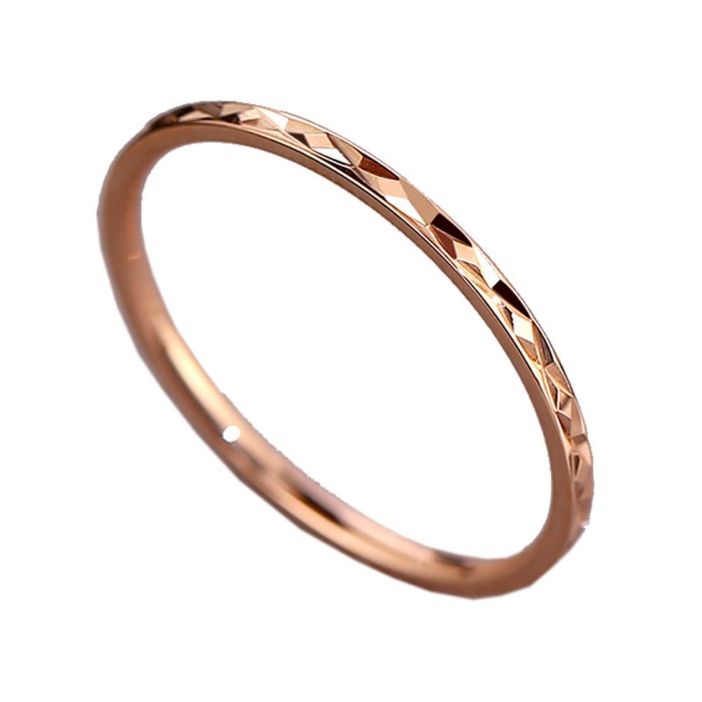 Минималистичное кольцо из титановой стали с алмазной огранкой, кольцо для пары из нержавеющей стали, модная бижутерия