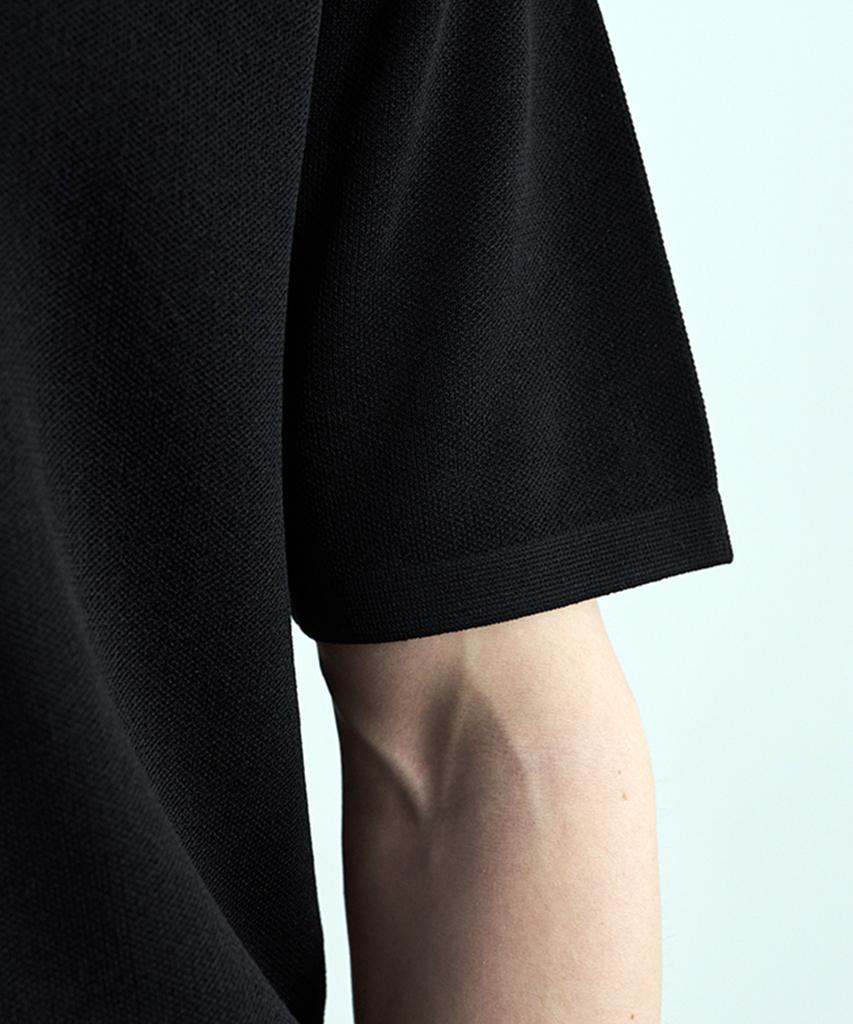 210EDIT Architecture Round Knit_Zd2Sw111_Blk