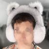 Real Fox Fur Cat Ear Earmuffs for Women - Cute, Cold-Proof, and Warm Winter Ear Warmers