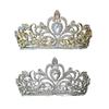 Свадебные тиары-короны Круглая корона Свадебная корона Металлические тиары Корона принцессы для вечеринки Хэллоуин Выпускные вечера День рождения Банкеты