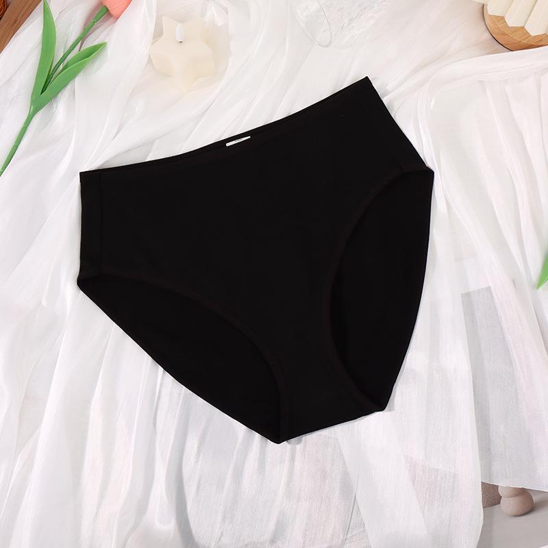 Удобное нижнее белье большого размера для девочек, тонкое, с высокой талией, однотонное, дышащее, противоскользящее, сексуальное, бесшовное нижнее белье для женщин