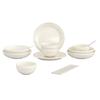 Набор белой керамической посуды Wenlunshan Pebble из 18 предметов