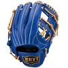 ZETT Youth Soft Steer Baseball R Brown BJGB74510F Glove, All-Around, Blue/P (2532), Size SS,