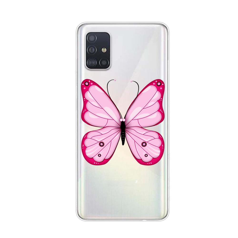 Красивая бабочка для Samsung Galaxy A01 A11 A12 A22 A21S A31 A41 A42 A51 A71 A32 A52 A72 A02S силиконовый чехол для телефона