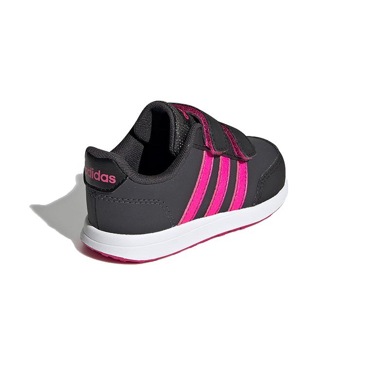 adidas Neo Switch 2.0 Дышащие Низкие Кроссовки для Малышей Черный Розово-Красный Для Младенцев и Малышей G25935