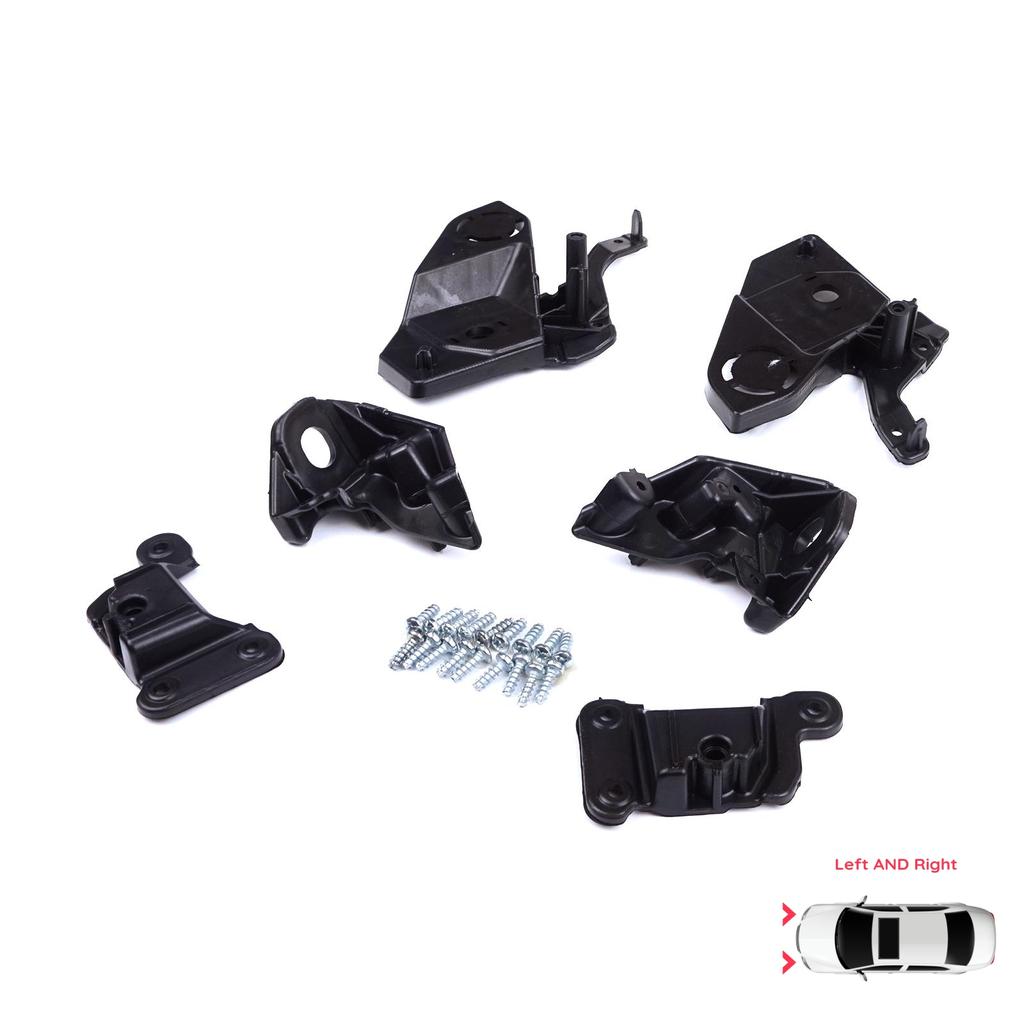 BHL581 Комплект кронштейнов для ремонта держателя фары, левая и правая сторона для Peugeot 208 e-208 MK2 P21 2008 e-2008 MK2 P24 2019-начало