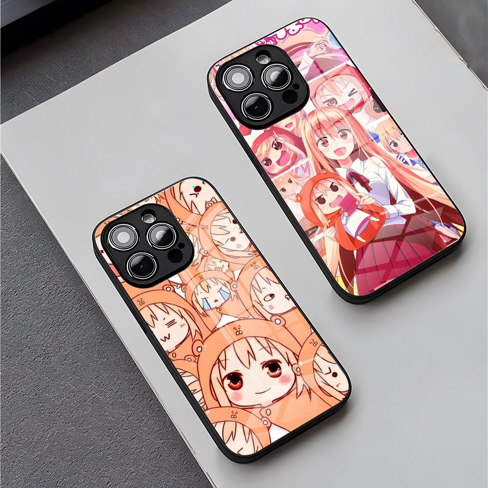 Чехол для телефона Himouto Umaru Chan Для IPhone 16 Pro Max 15 Plus 14 Pro 12 11 13 Mini X XR XS Max 8 7 Plus SE Стеклянная крышка