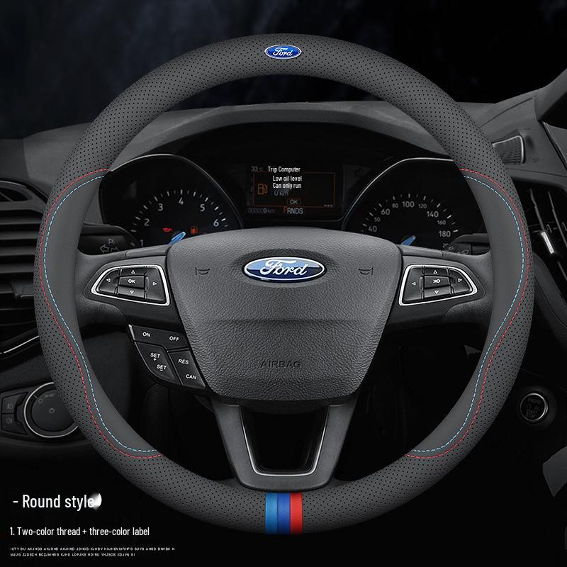 Чехол на руль Ford: Натуральная кожа для Mondeo, Edge, Kuga, Focus, Fiesta, Explorer, Mustang