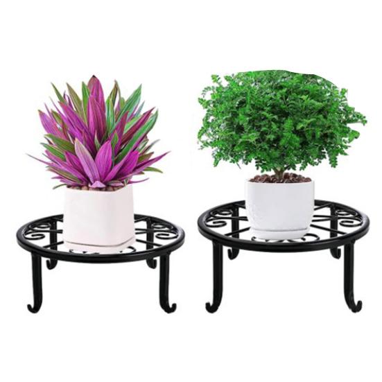 Подставка для цветочного горшка Полка для дисплея Высокая стабильность Прочная несущая нержавеющая сталь Крытый уличный горшок Полка для горшков Подставка для цветочного горшка