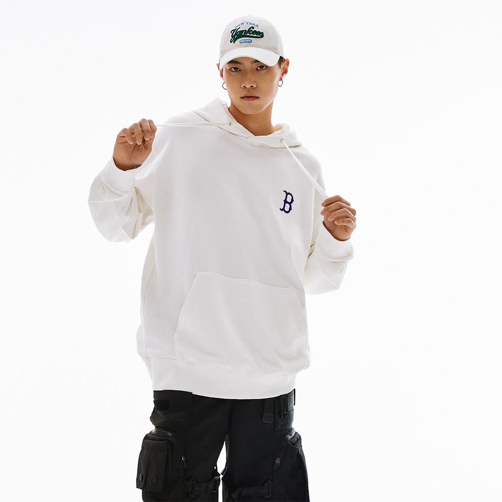 Новый свитшот MLB Boston Red Sox SS24 Унисекс Кремовый 3AHDM0141-43CRS