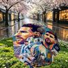 Custom Name Personalized Lionel Messi Print Umbrella, Auto Open Close, 8‑Rib Sturdy Frame, Commute Camping Hiking Use, Birthday Gift