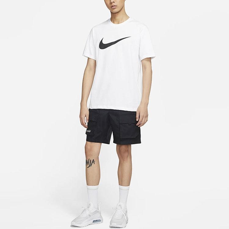 Men's Nike As Nsw Tee Icon Swoosh Casual Sports Round Neck Short Sleeve White T-Shirt DC5095-100