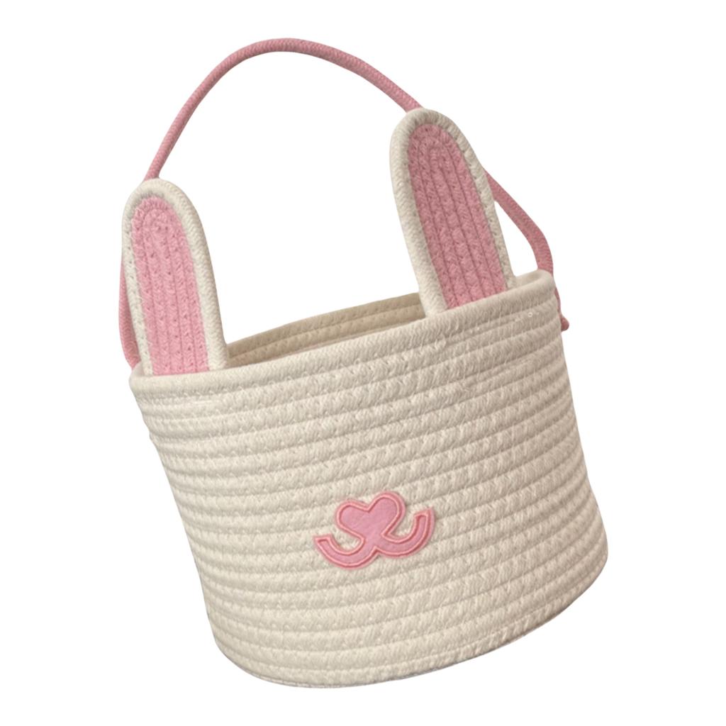 Корзина для яиц в форме пасхального кролика, портативный аксессуар для праздничных украшений и семейных посиделок, домашнего использования