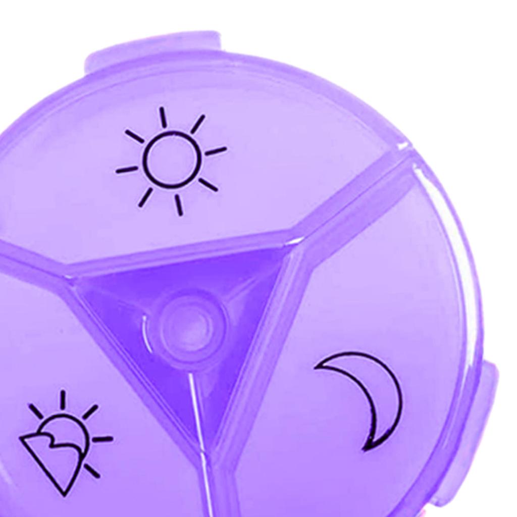 Pill Box Tablet Organizer Dispenser Vitamin Medication Container Red