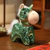 Colorful Sequined Horse Plush Doll Creative Cartoon Steed Doll Zodiac Pony Figurine  Festive Decor