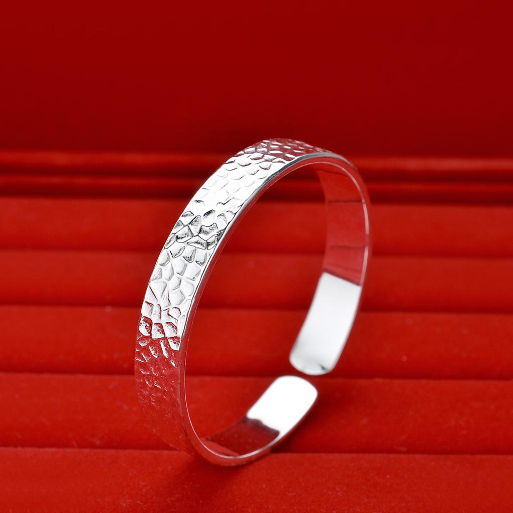 Personalized Hammer Pattern Snake Skin Bracelet, Female Fish Lin Dragon Lin Open Bracelet Jewelry Wholesale Birthday Gift