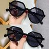 Trend Men Ins Popular Sunglasses Round Frame Sun Glasses Unisex Eyewear Personalized High Quality Women Fashion All-match  Delicate Jewelry