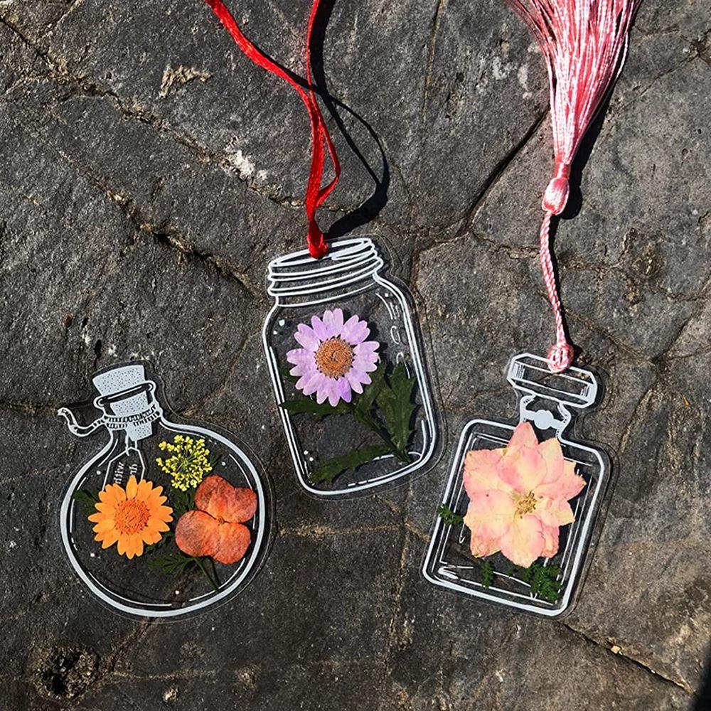 Закладка для страниц с цветами, прозрачные закладки для сухоцветов, закладка для прессованных цветов, закладки для гербария