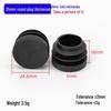 25mm Round Tube Plastic Plug, Steel Tube Foot Pad, 2.5cm Furniture Leg Cover, Rubber Chair/Table Stool Protector
